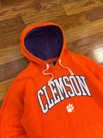 00s Clemson Embroidered J America Hoodie (L)