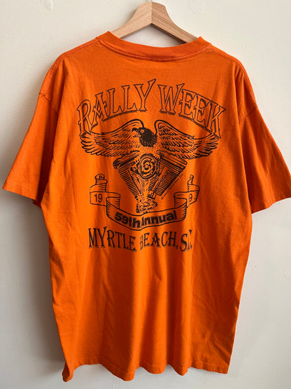 1999 Myrtle Beach Orange Biker Rally Tee (XL)