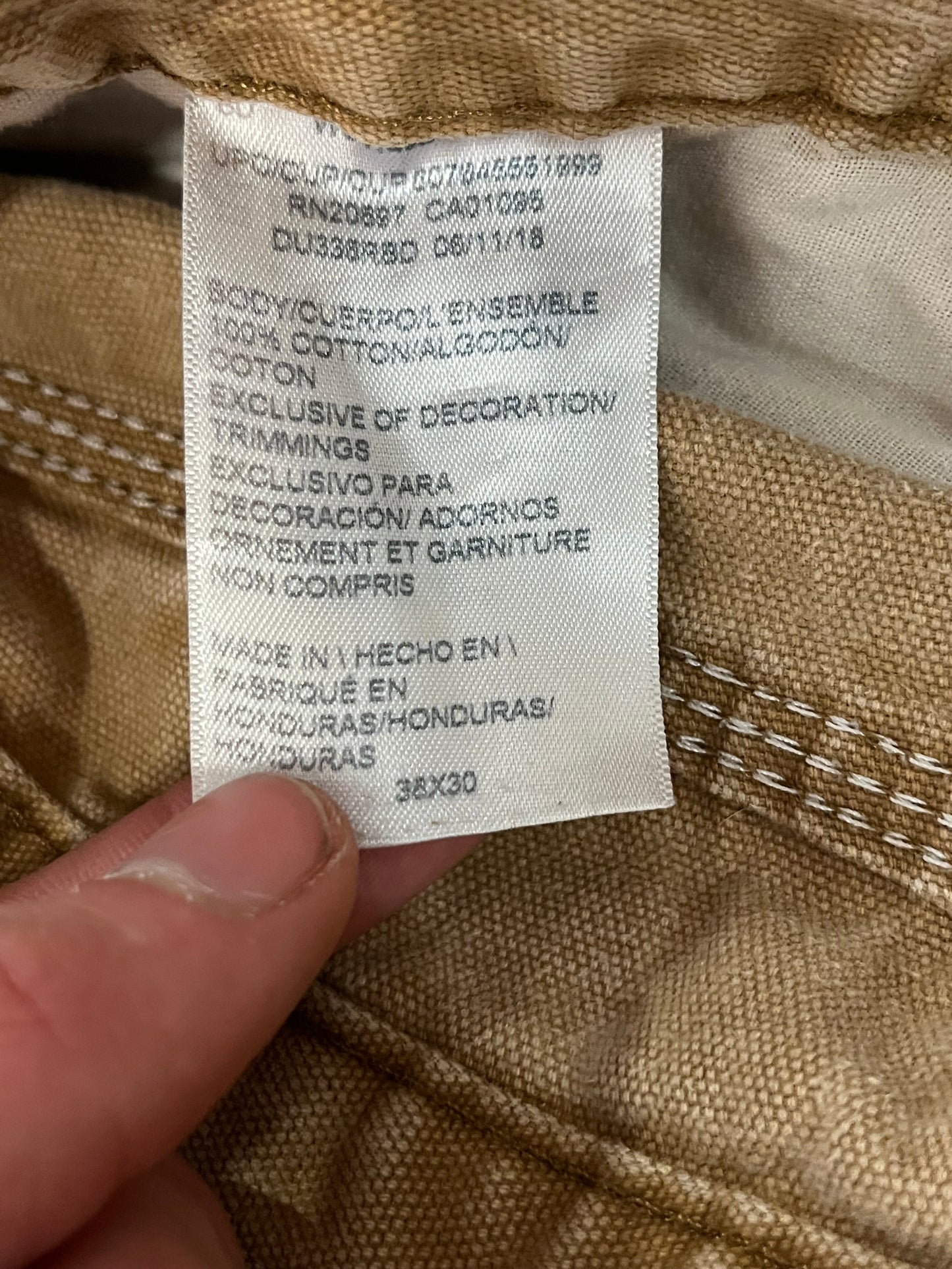 Dickies Black Tab Faded Tan Carpenter Pants (38 x 30)