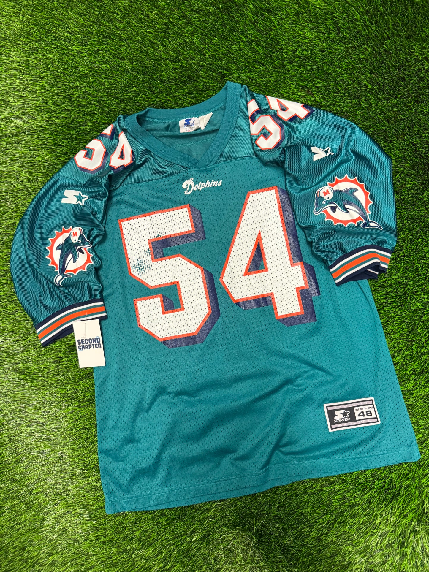 1995 Miami Dolphins Zach Thomas #54 Vintage Starter NFL Jersey (L)