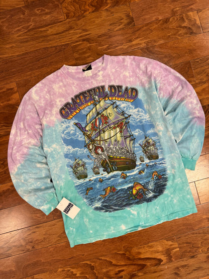 2001 Grateful Dead Liquid Blue Long Sleeve Tee (L)