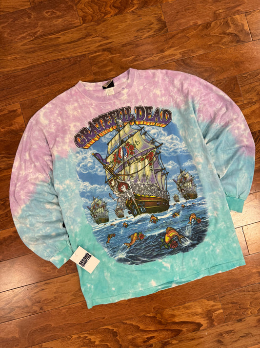 2001 Grateful Dead Liquid Blue Long Sleeve Tee (L)