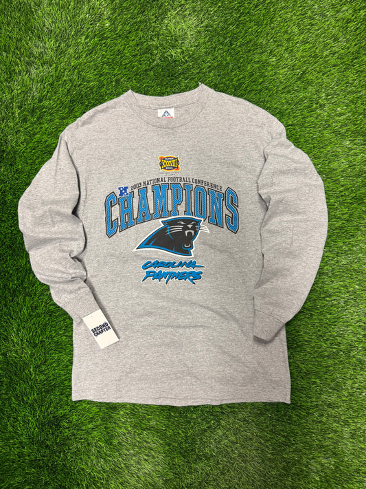 2003 Carolina Panthers NFL Long Sleeve NFC Champions Tee (L)
