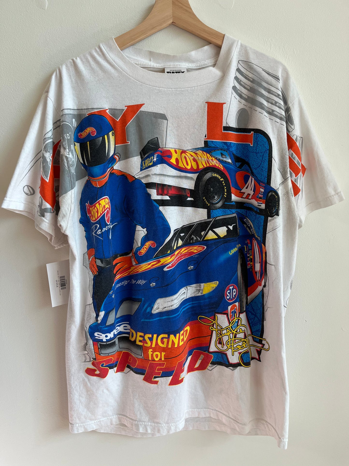 1997 Kyle Petty Nascar Hot Wheels AOP Tee (L)