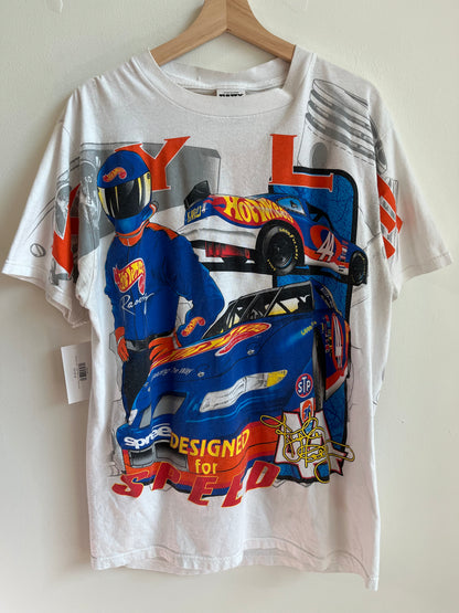 1997 Kyle Petty Nascar Hot Wheels AOP Tee (L)