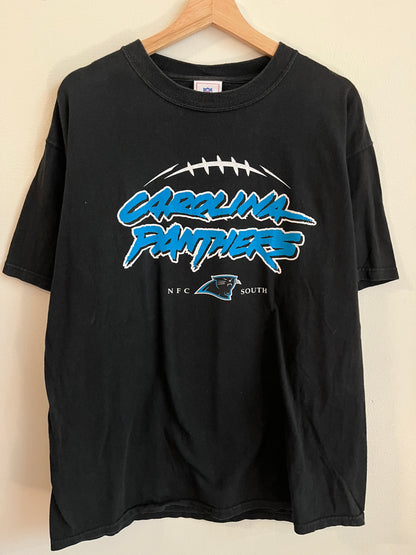 00s Carolina Panthers Cat Scratch Tee (L)