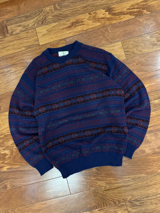 90s American Weekend Geometric Sweater (M)