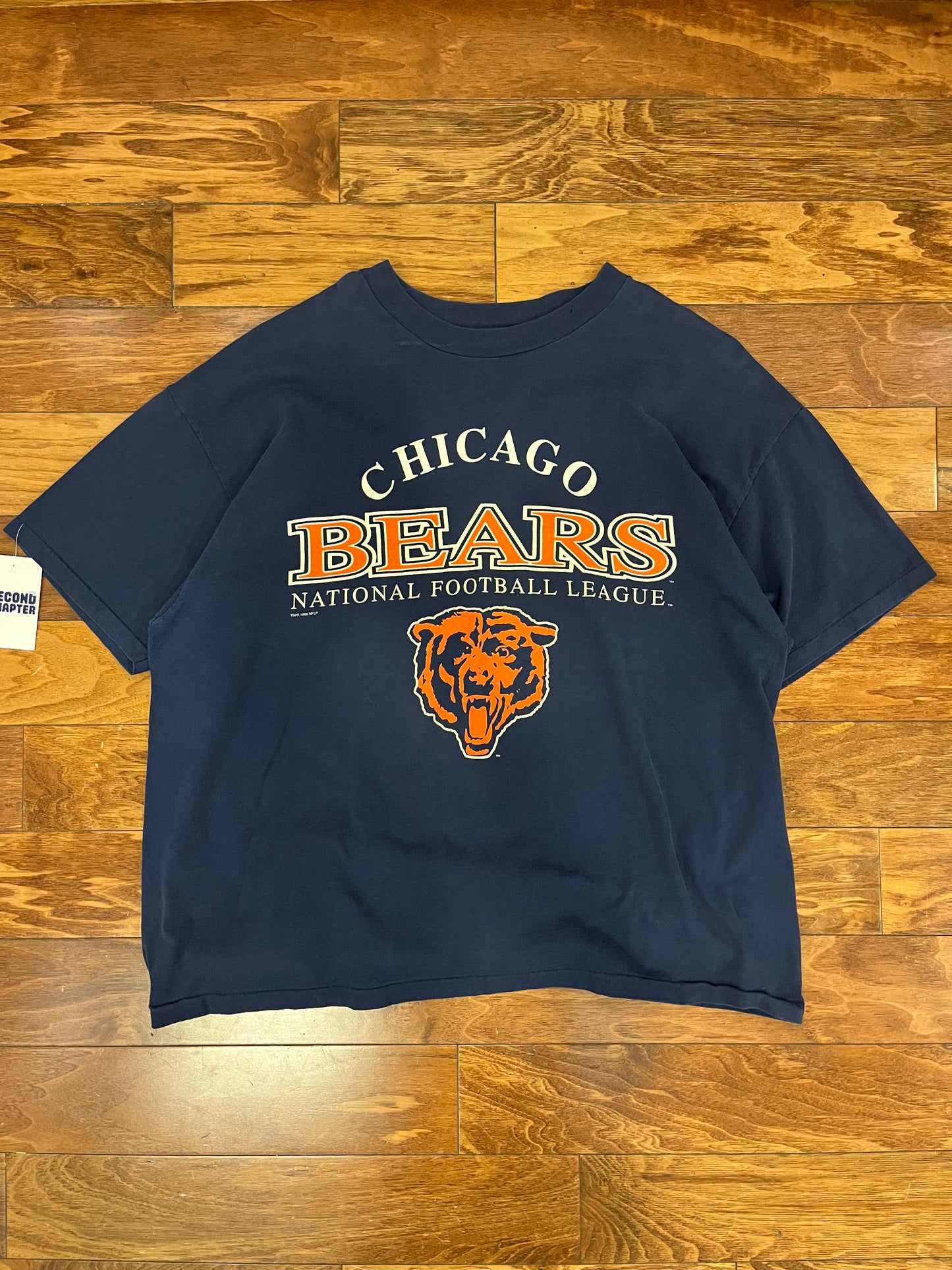 90s Chicago Bears NFL Spell Out Boxy Tee (XXL)