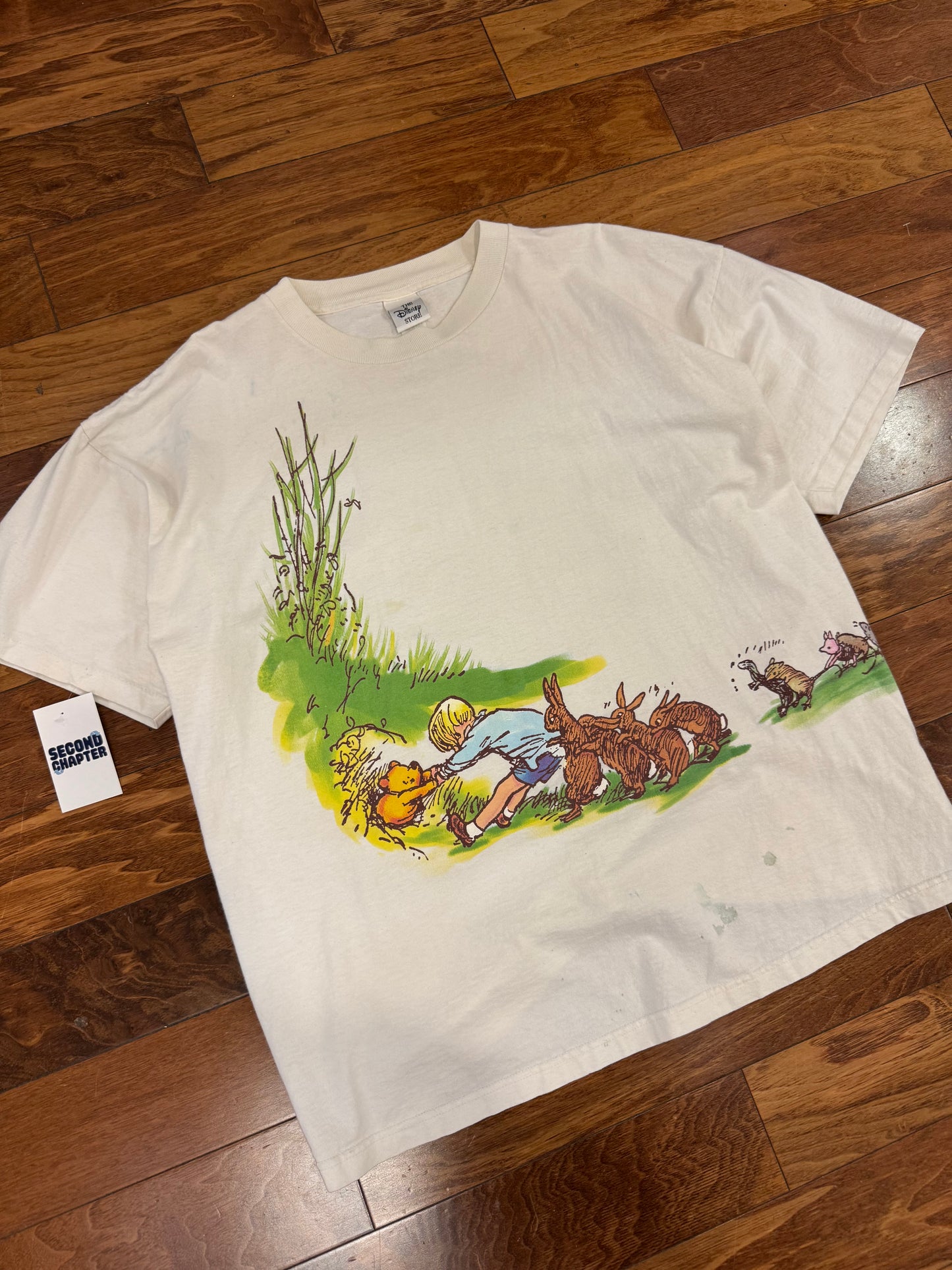 90s Winnie The Pooh And Friends Wrap Around Disney Tee (XXL)
