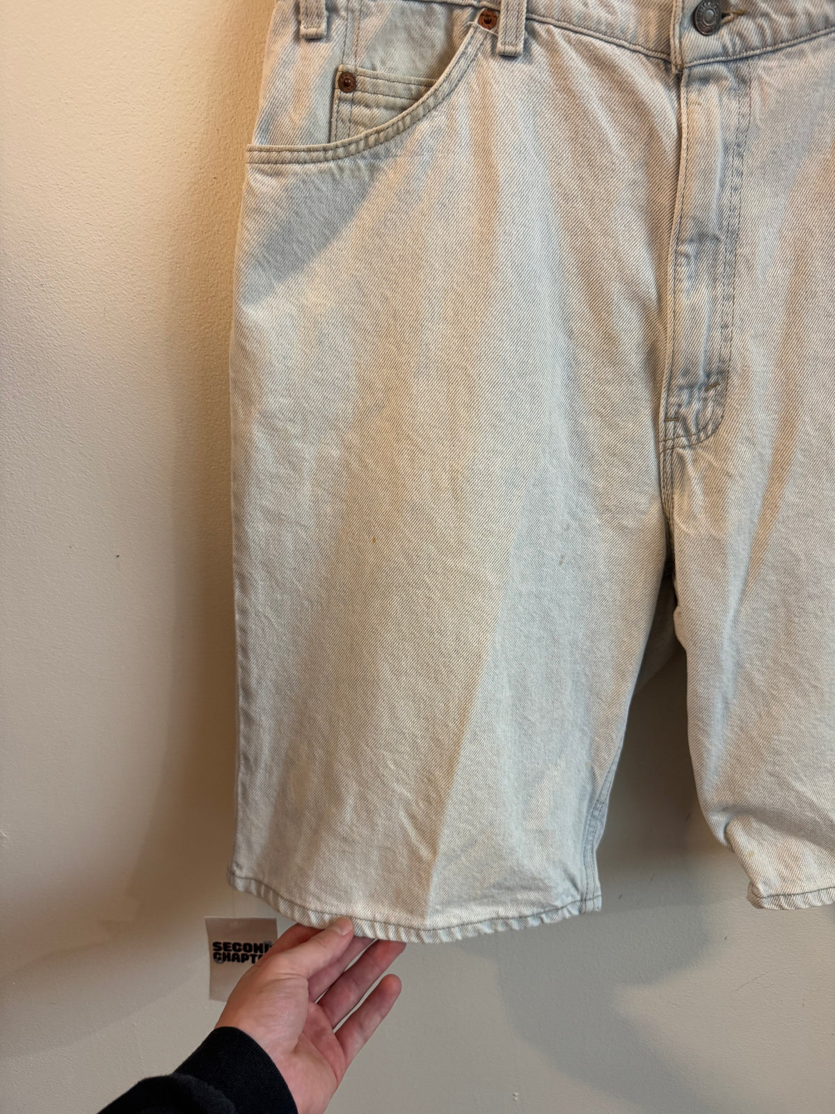 1994 Levi's 550 Orange Tab Jean Shorts (38)