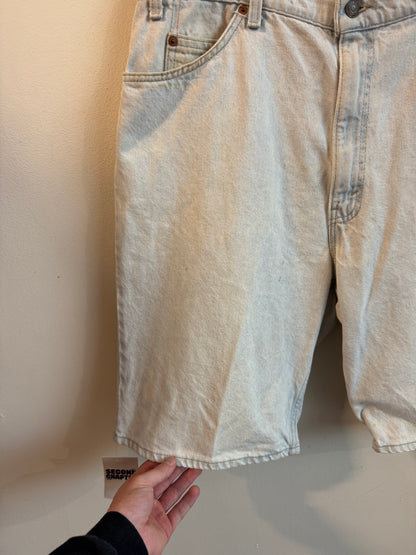 1994 Levi's 550 Orange Tab Jean Shorts (38)