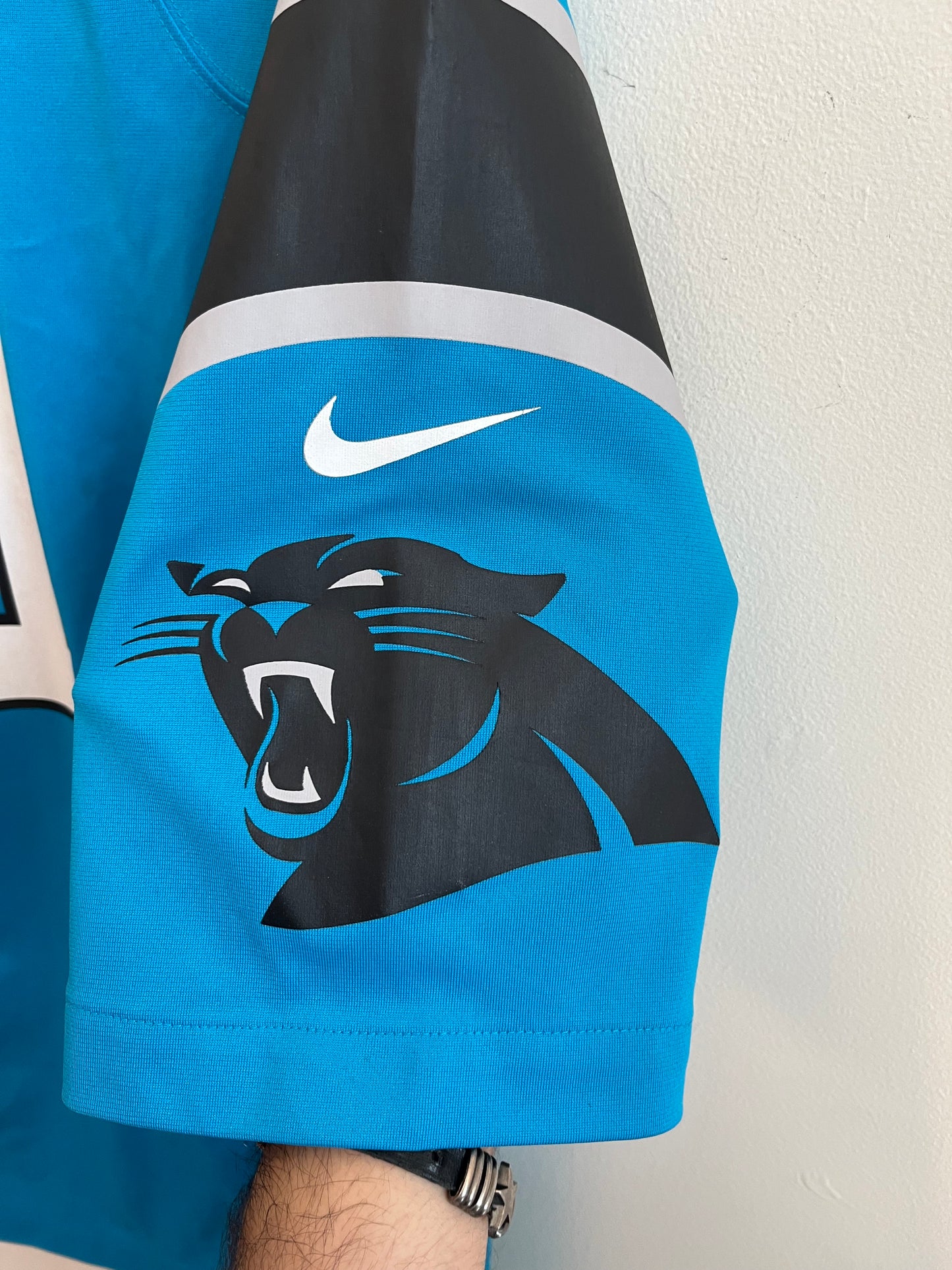 2010s Carolina Panthers Cam Newton Blue Nike Jersey (L)