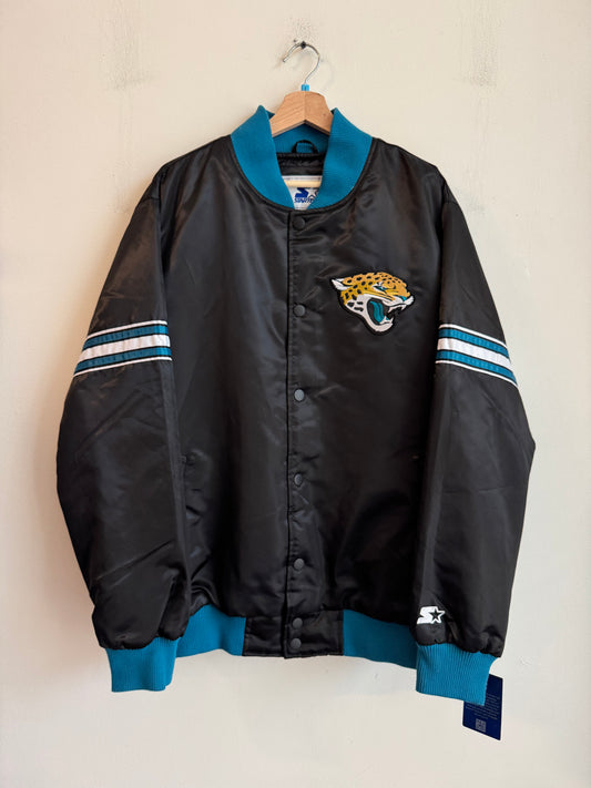 00s Jacksonville Jaguars Vintage Starter Deadstock Satin Jacket (XL)