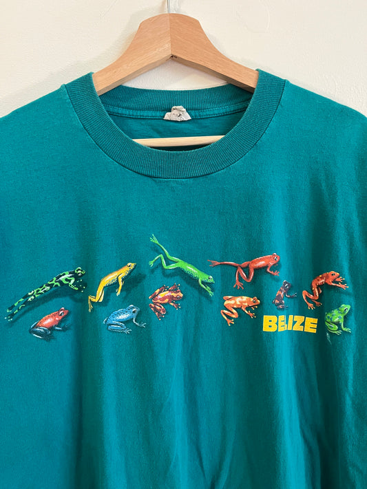 90s Belize Frogs Teal Tee (XL)