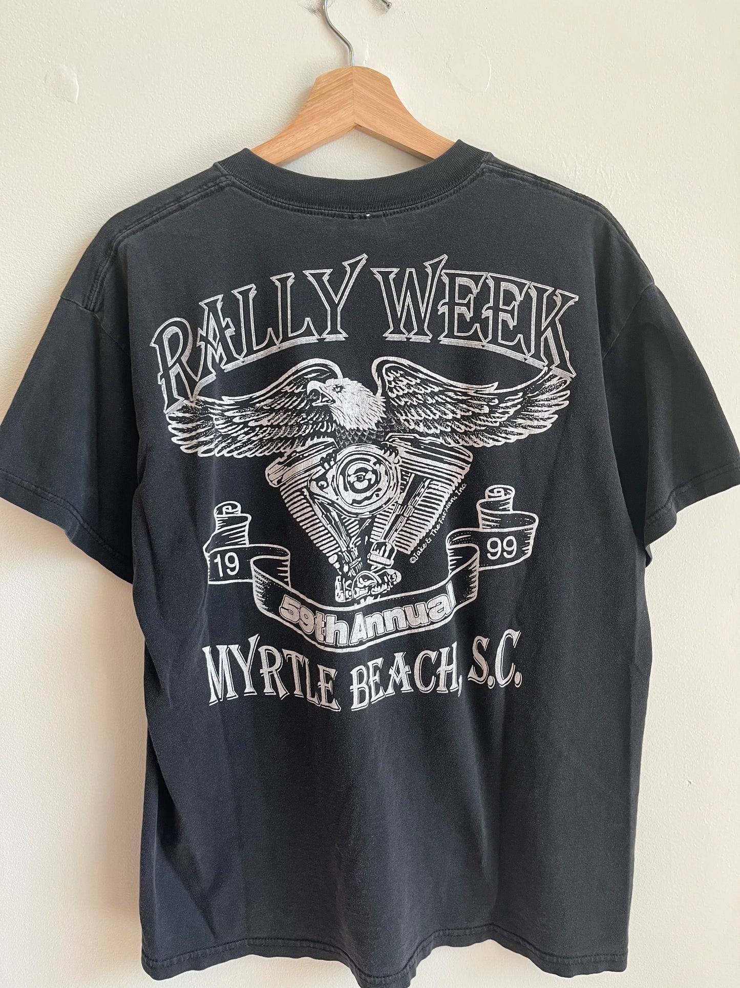 1998 Myrtle Beach 59th Biker Rally Week Lightning Tee (L)