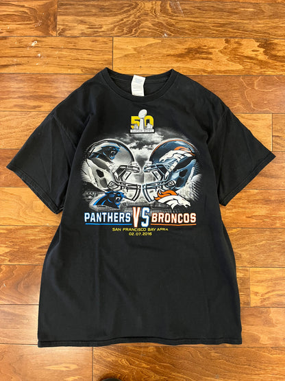 2016 Panthers v Broncos Super Bowl 50 Tee (L)