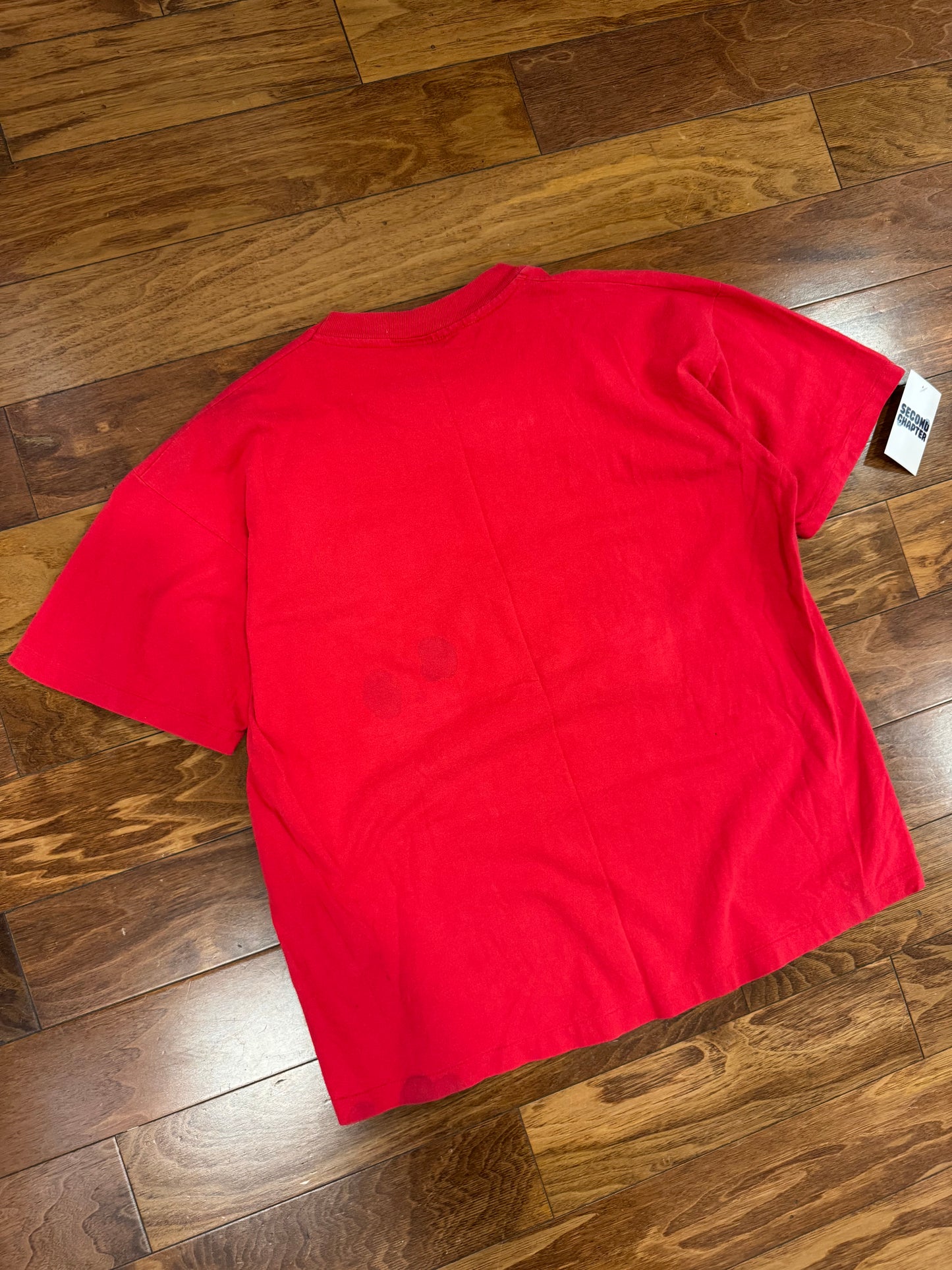 90s Coca Cola Spell Out Graphic Tee (L))