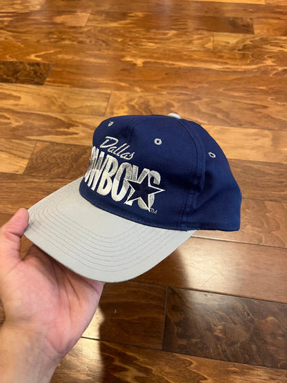 90s Dallas Cowboys #1 Apparel NFL Football Hat (OS)