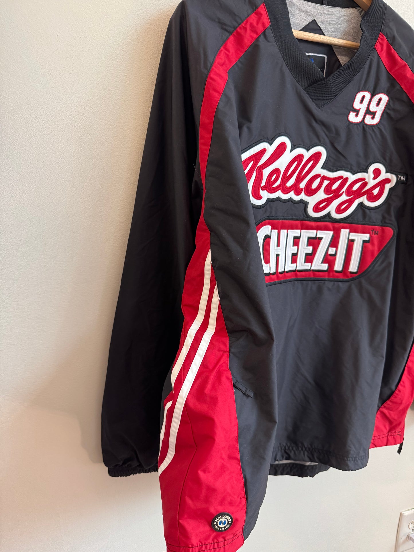 90s nascar Bob Osbourne Kellogg's Cheez-It Windbreaker (XL)