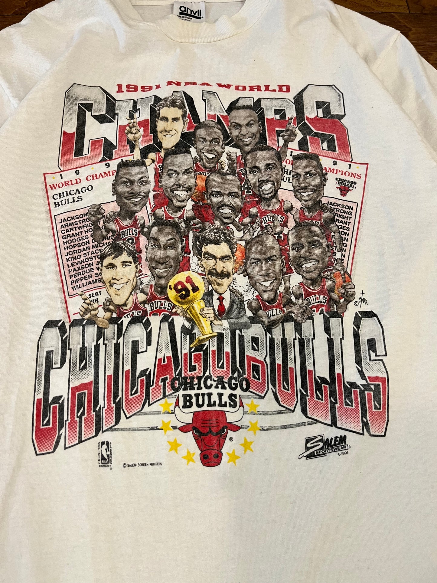 1991 Chicago Bulls Caricature Tee (L)