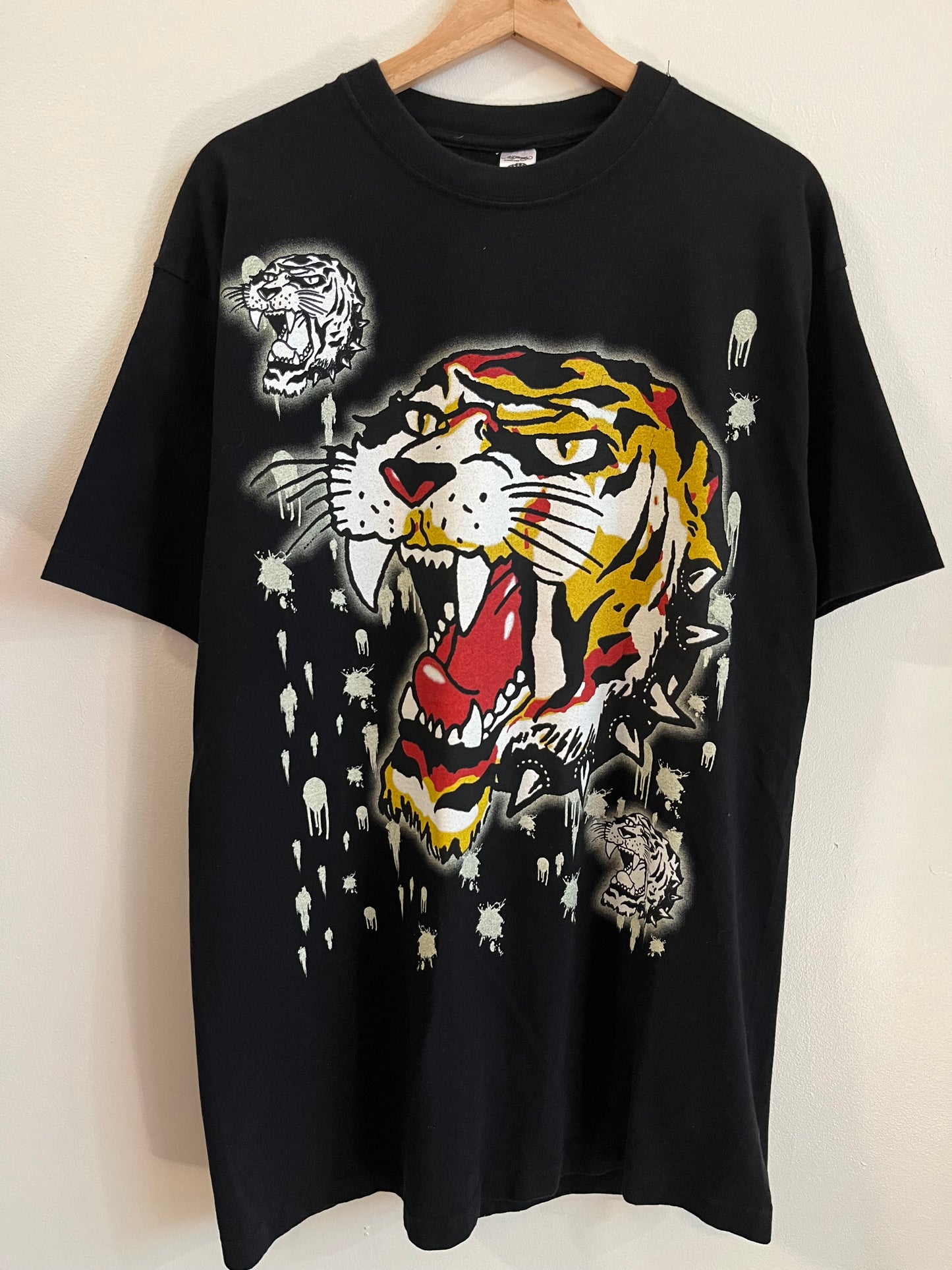 00s Ed Hardy Christian Audigier Tiger New York City Tee (L)