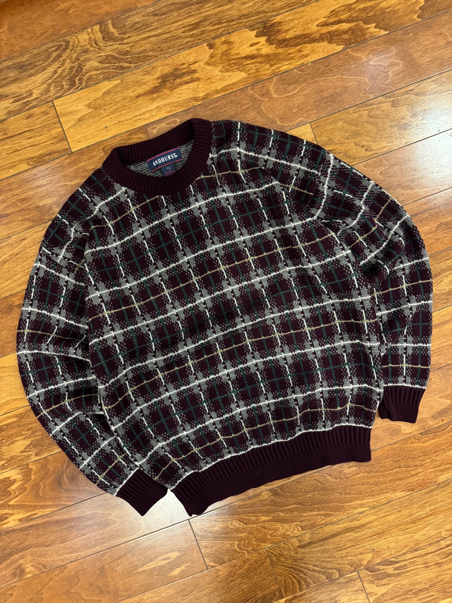 90s Andhurst Maroon Sweater (L)