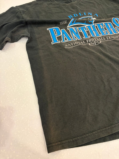 1999 Carolina Panthers Lee Faded Black Tee (XL)