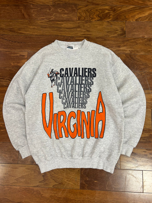 90s University of Virginia Cavaliers Vintage Spell Out Crewneck (M)