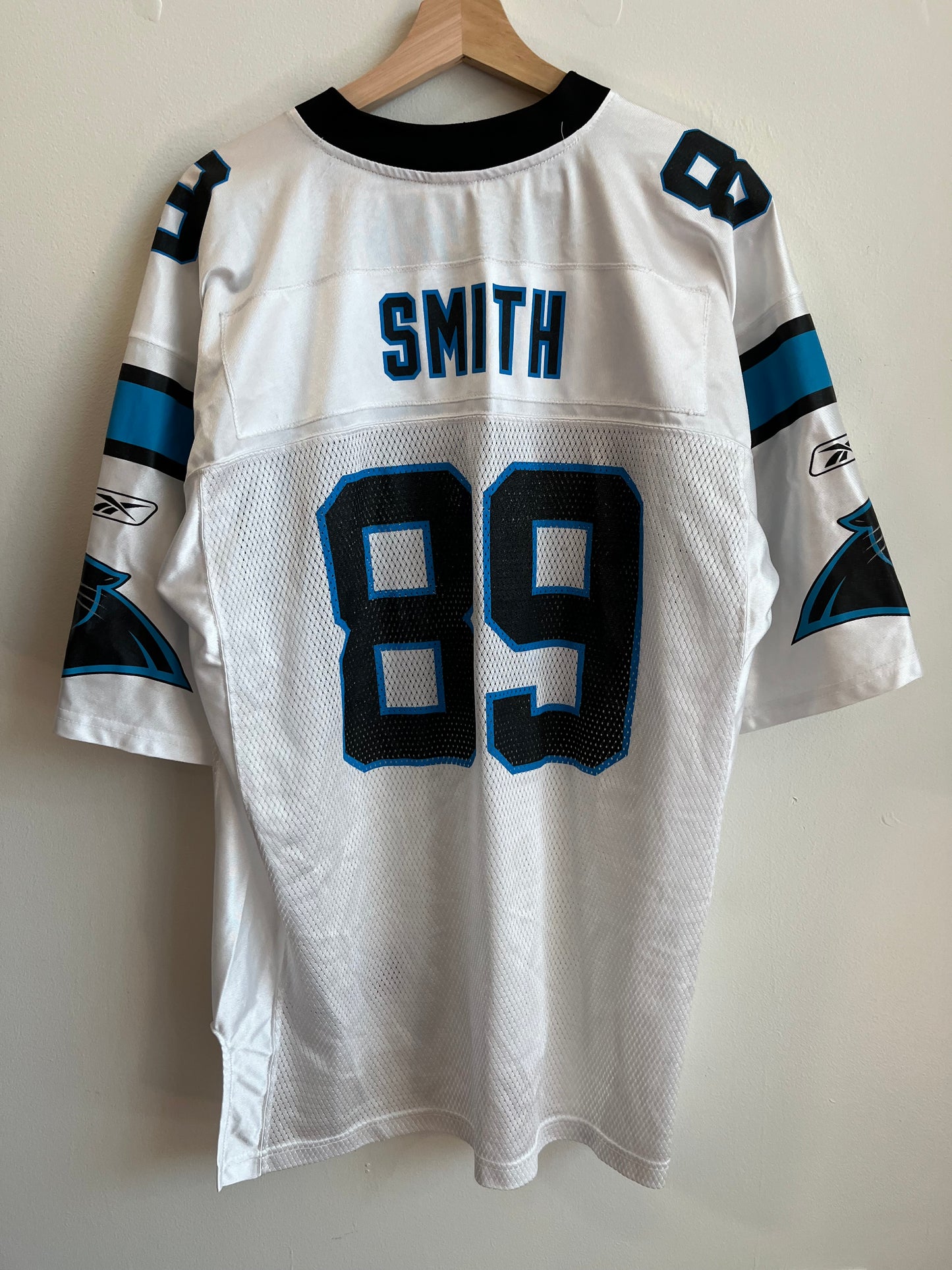 2010s Carolina Panthers Steve Smith Reebok Away Jersey (L)
