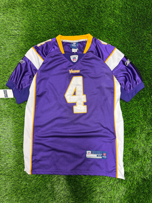 Minnesota Vikings Brett Favre #4 Reebok On Field Stitched Jersey (L)
