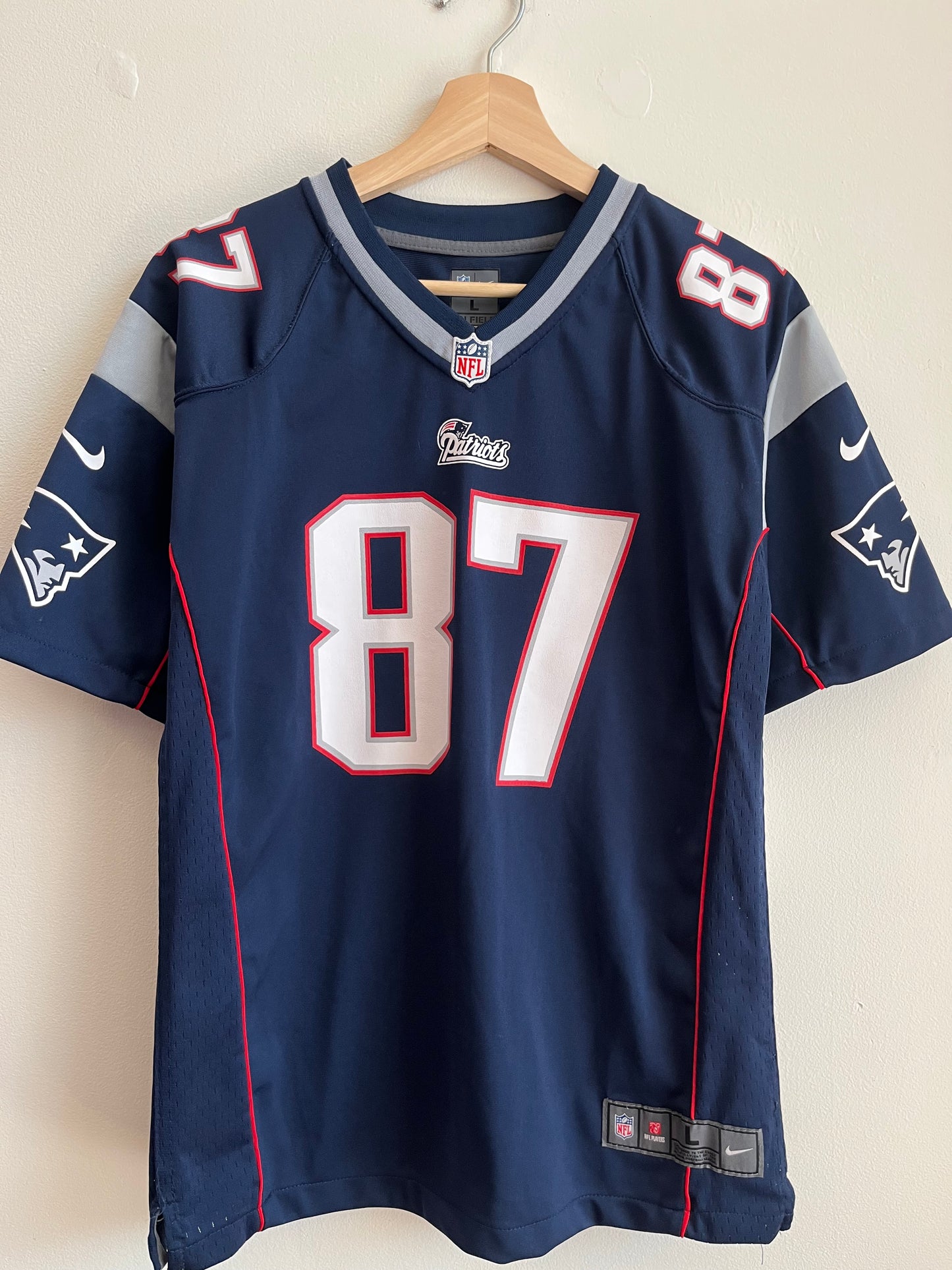 2012 New England Patriots Rob Gronkowski Jersey (Youth L)