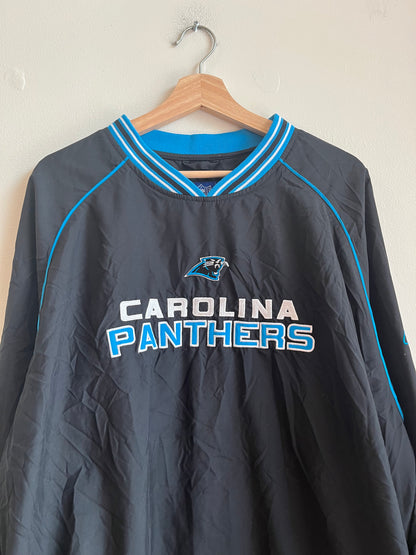 00s Carolina Panthers Reebok NFL Embroidered Windbreaker (L)