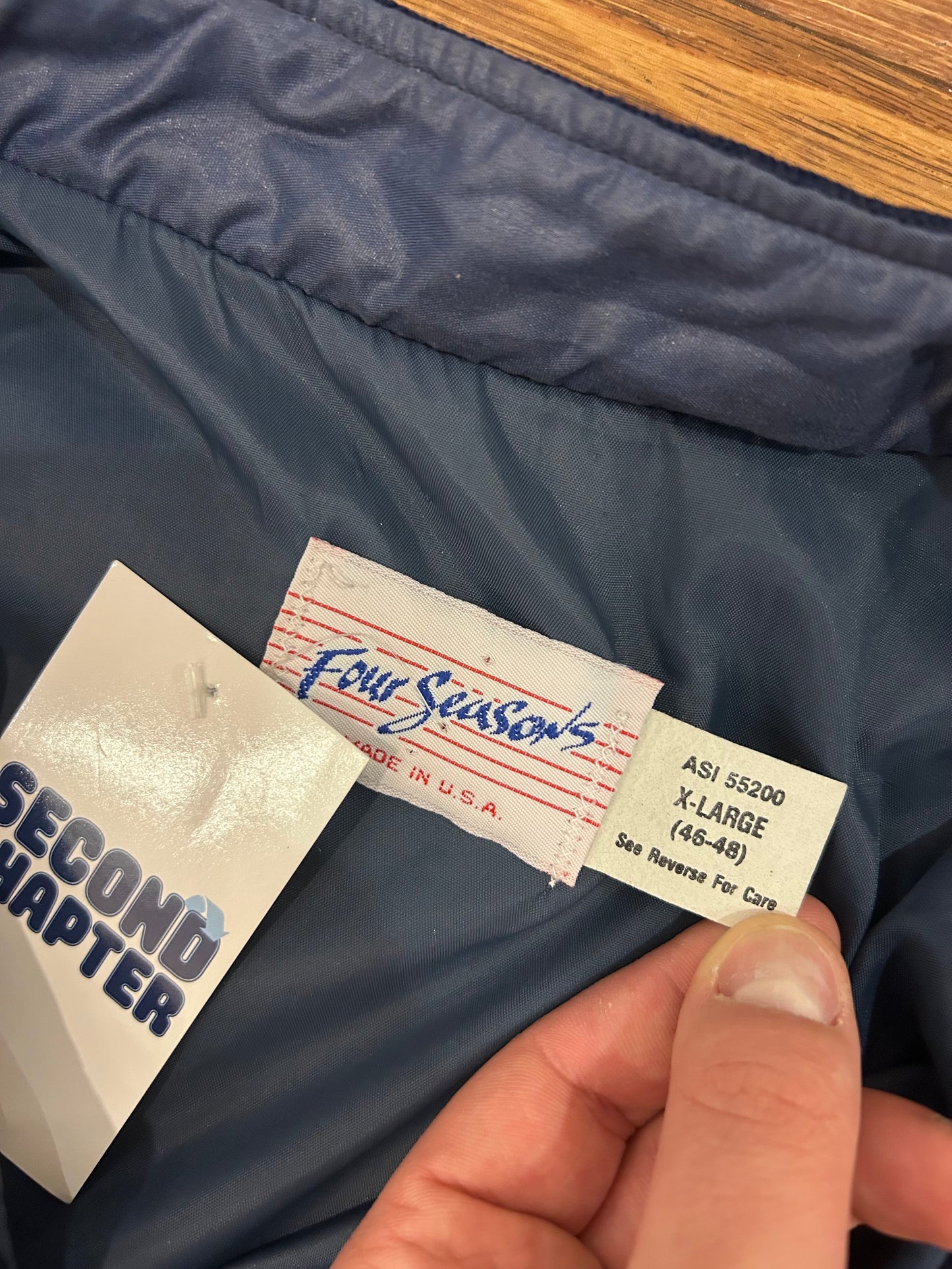80s Tide Vintage Four Season's Bomber Jacket (XL)