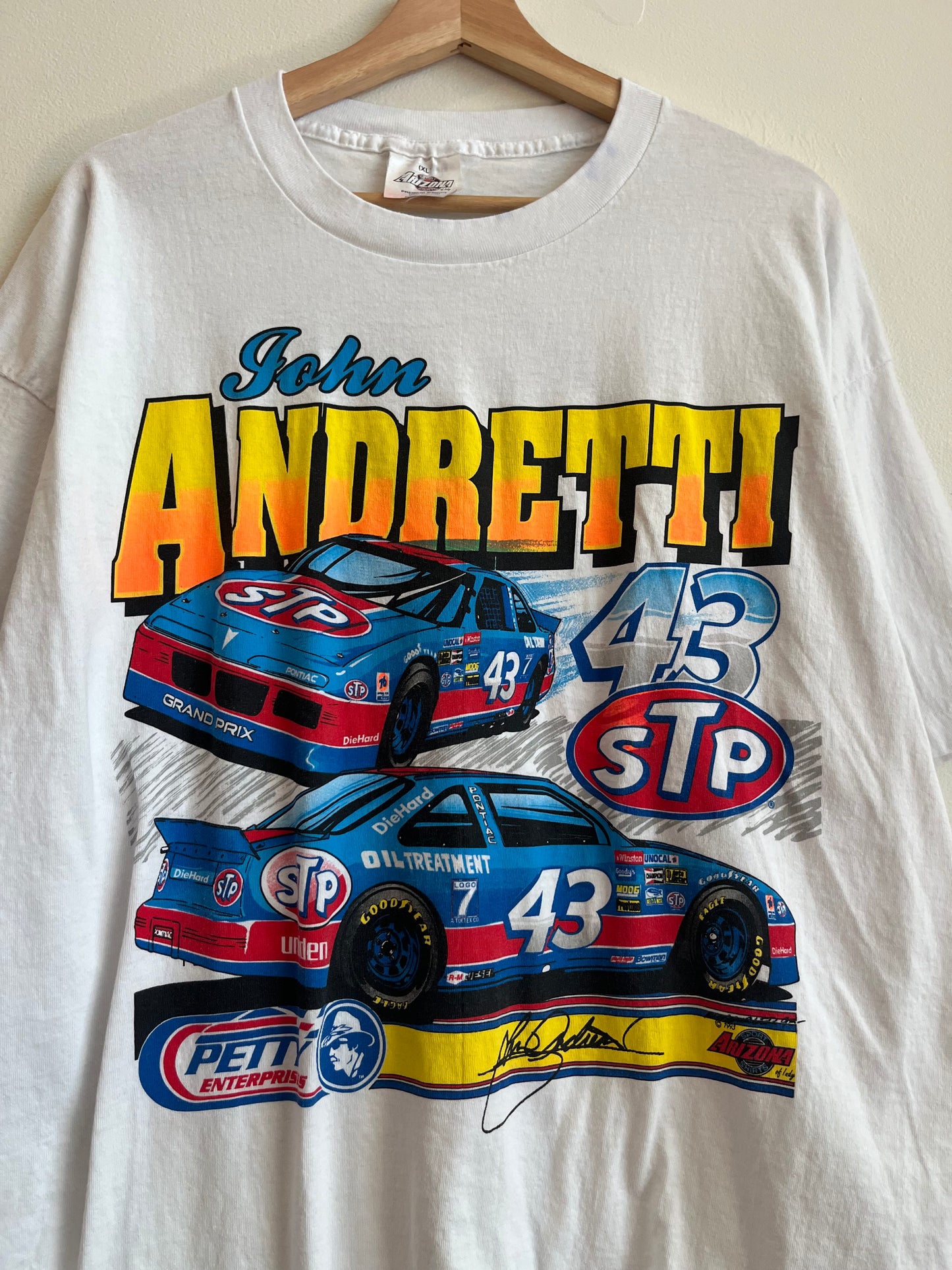 1993 Nascar John Andretti Cropped Tee (XL)