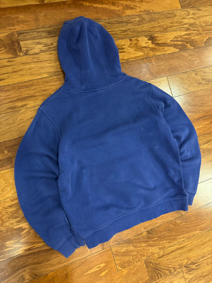 00s Nike Center Swoosh Blue Essential Hoodie (M)