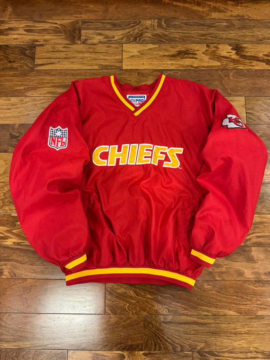 90s Kansas City Chiefs Reebok Embroidered Vintage Windbreaker (L)