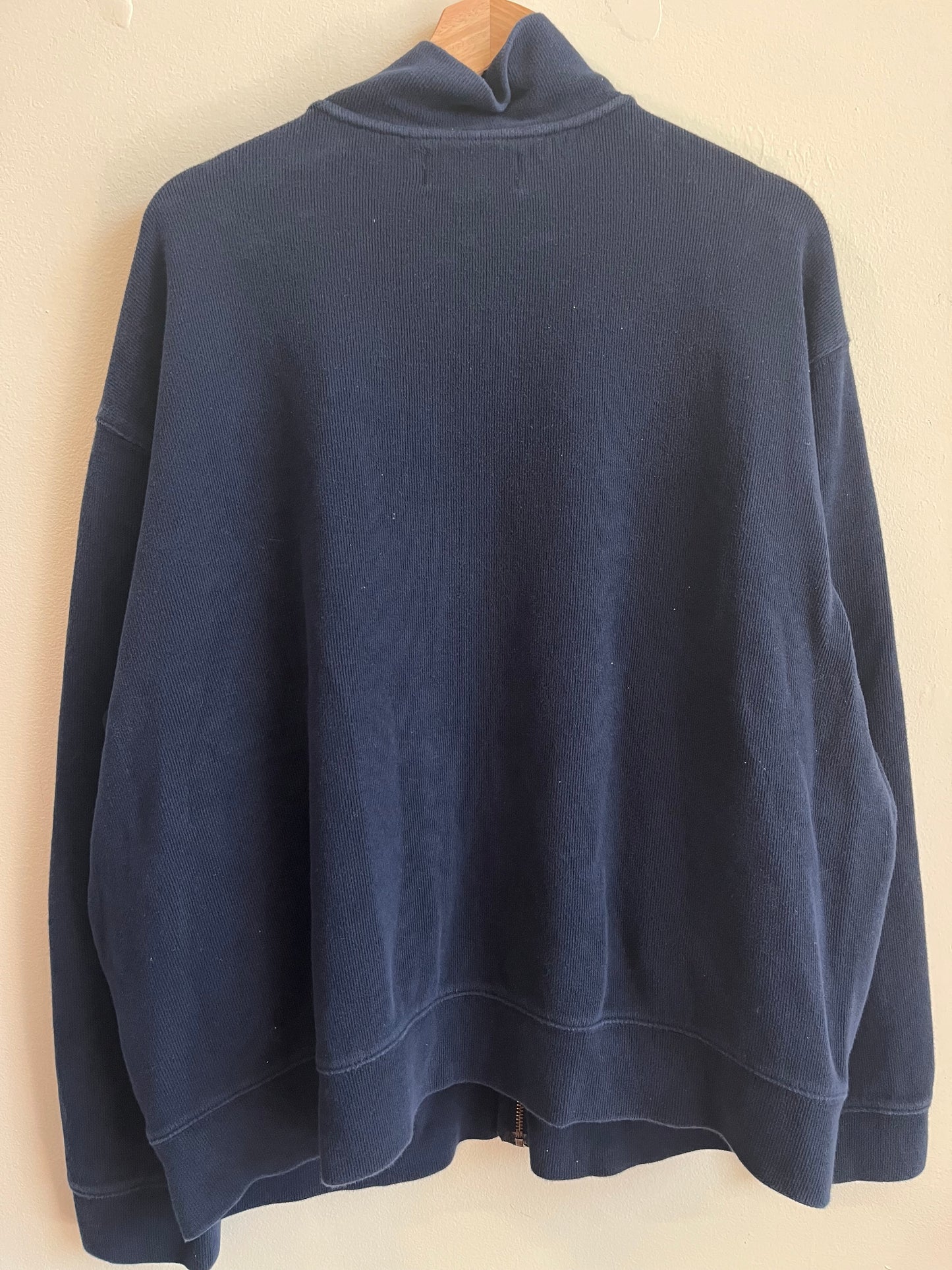 00s Polo Ralph Lauren Full Zip Navy Fleece (XL)