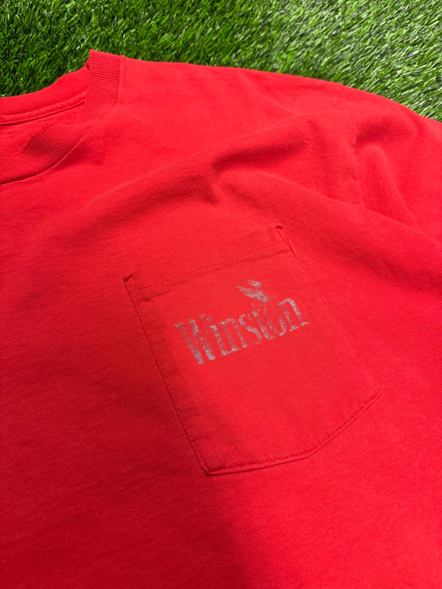90s Winston Cigarettes Distressed Graphic Vintage Tee (XL)