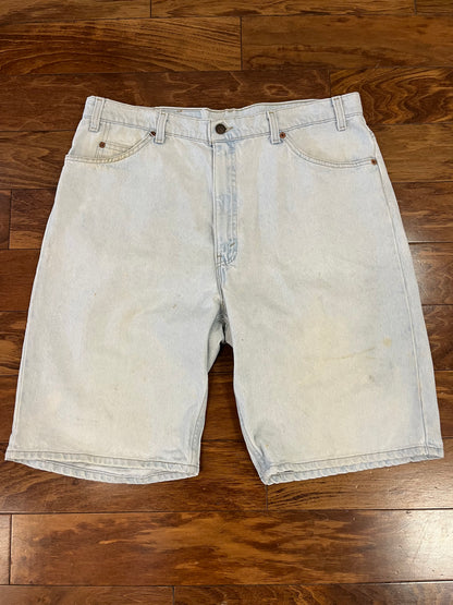 1994 Levi's 550 Orange Tab Jean Shorts (38)