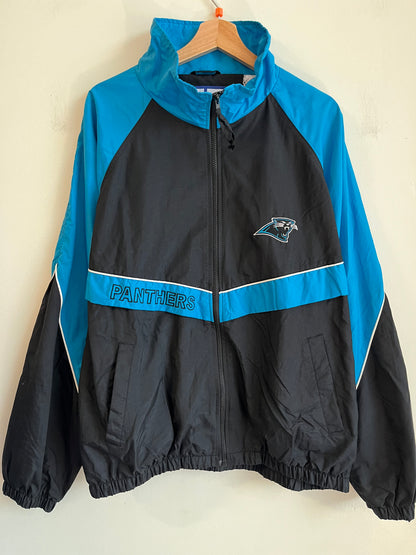 90s Carolina Panthers Vintage Logo 7 Game Day Windbreaker (XL)