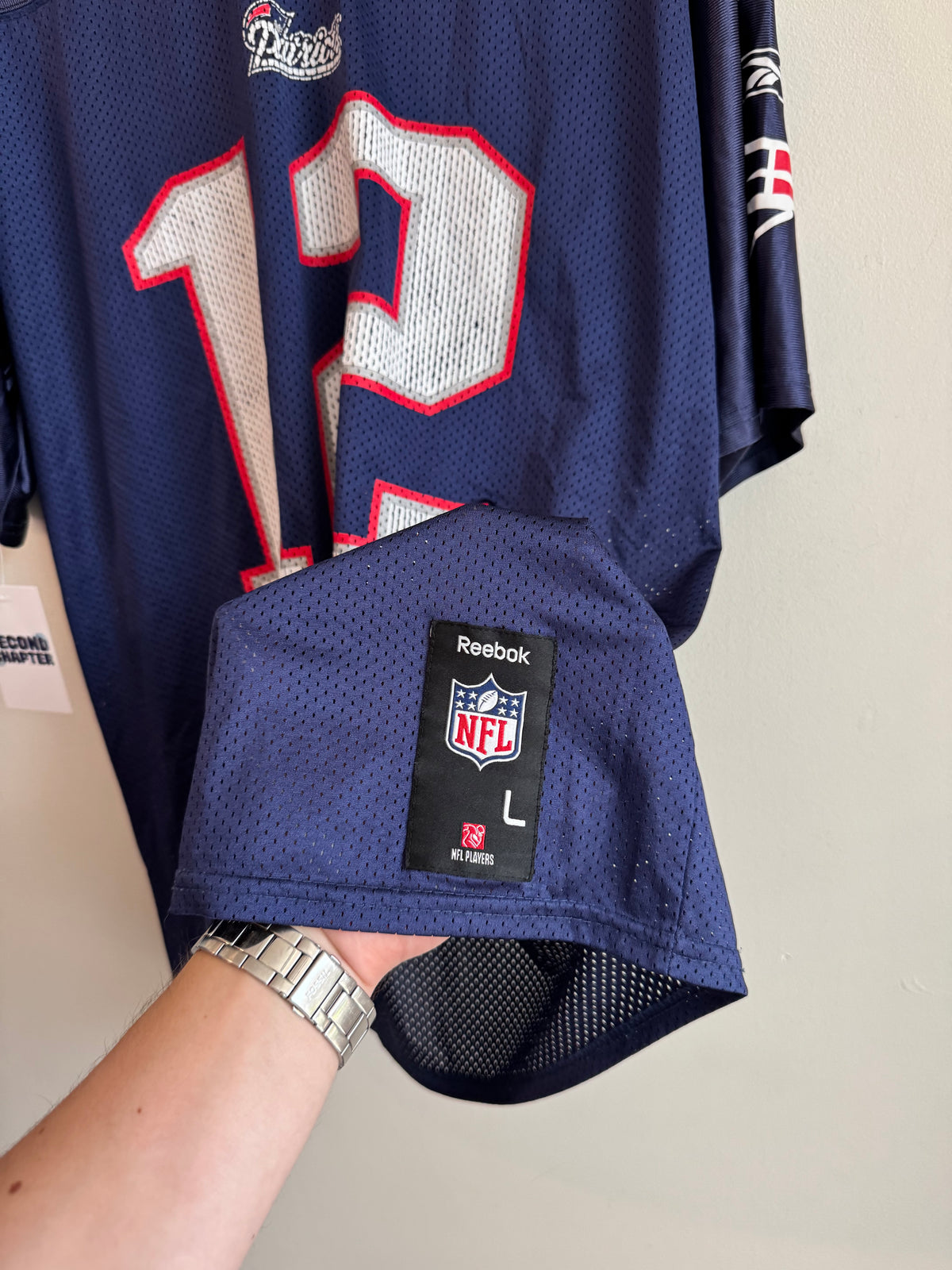 00s New England Patriots Tom Brady NFL Team Apparel Jersey (L)