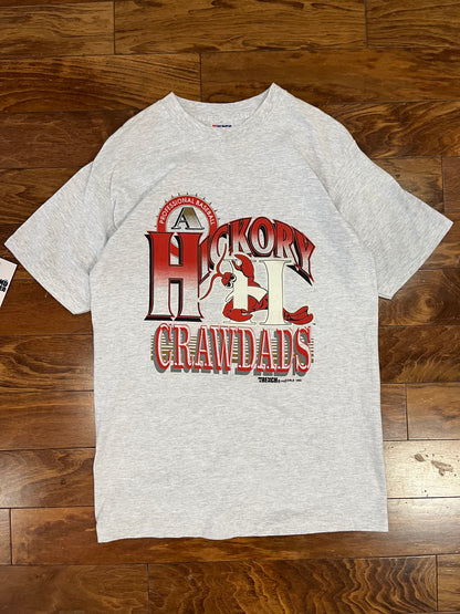 1993 Hickory Crawdads Baseball Spell Out Tee (L)