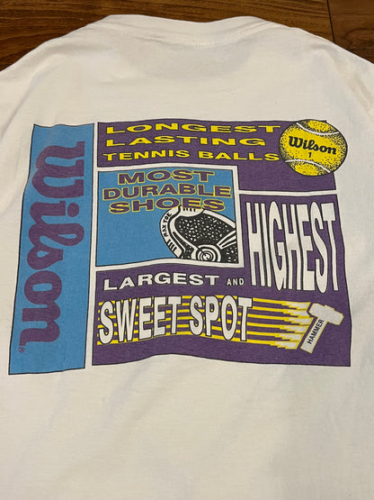 90s Wilson Team ETA Tennis Tee (M)