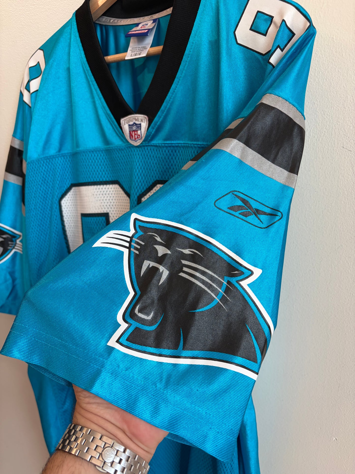 00s Carolina Panthers Julius Peppers Blue Jersey (L)