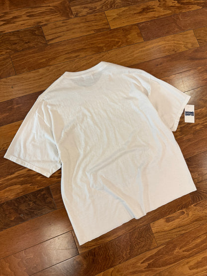 2000 New York Yankees Subway Series Spell Out Vintage MLB Cropped Tee (XL)