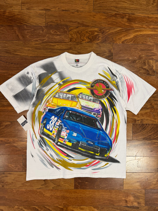 1997 Nascar Winston "Cup Nothing But Racing" AOP Tee (XL)