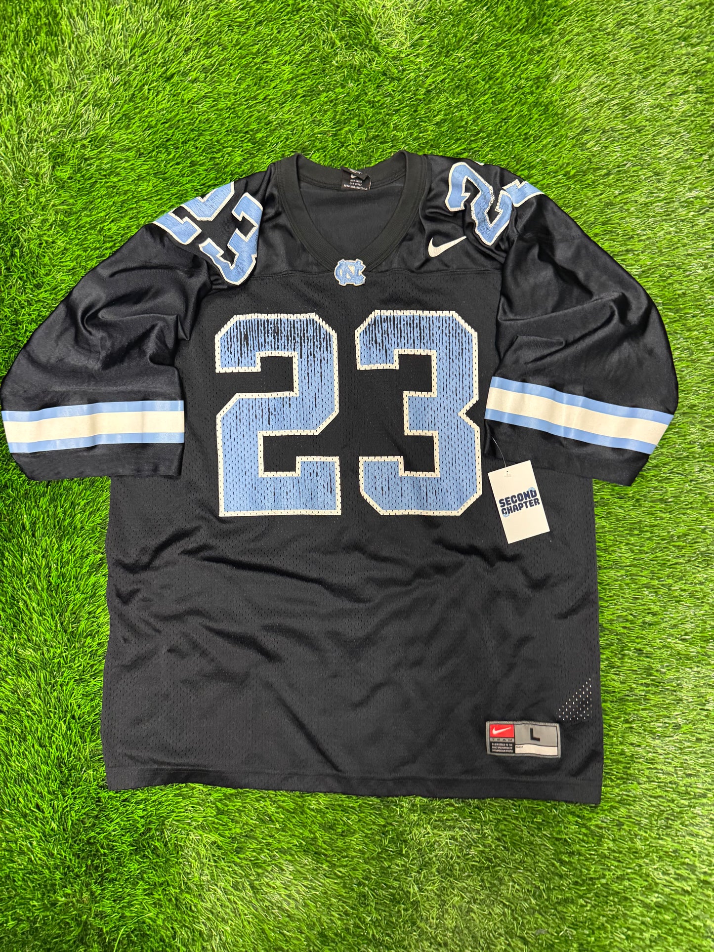 00s University of North Carolina (UNC) Vintage Nike Football Jersey (L)