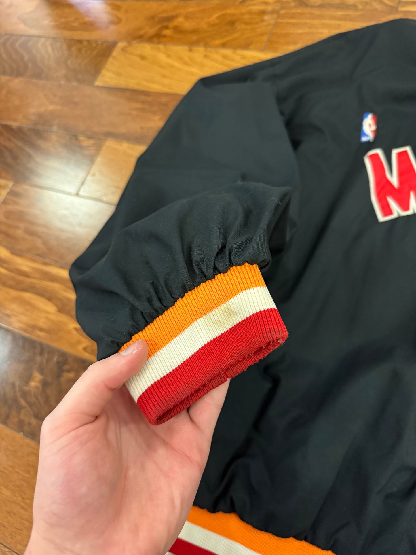 90s Miami Heat Champion Team Issued Warm Up Jacket (XXL)