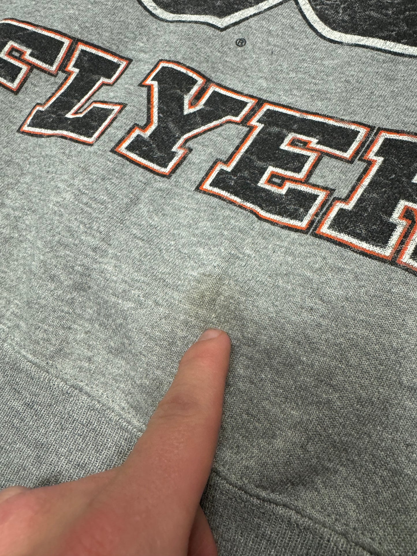 00s Philadelphia Flyers Vintage NHL Spell Out Crewneck (XL)