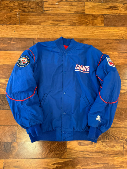 90s New York Giants Starter Patched Jacket (M)